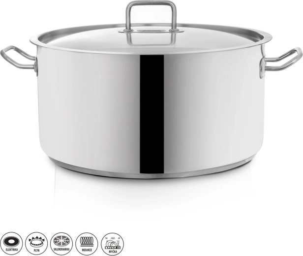 Nerezový kastról STOCK s pokrievkou 22,3 l