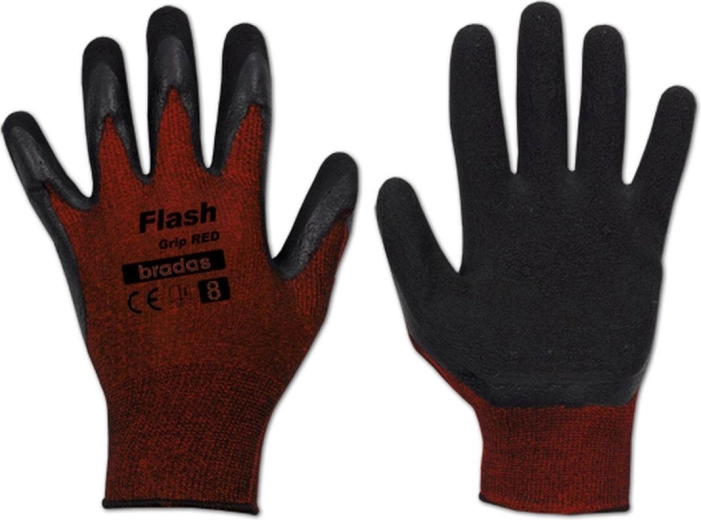 Ochranné pracovné rukavice Flash Grip latex veľkosť 7