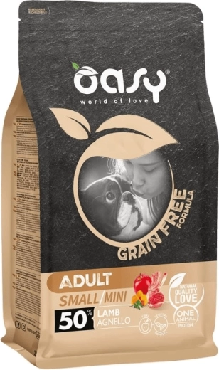 Oasy Grain Free Adult Small/Mini jahňacie 2,5 kg