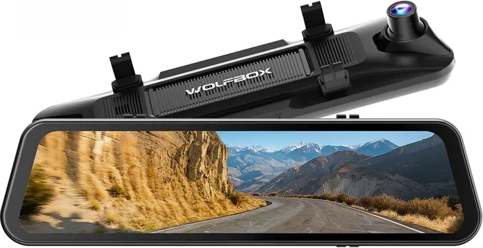 WOLFBOX G900 Pro 4K + 2,5K palubná kamera v spätnom zrkadle