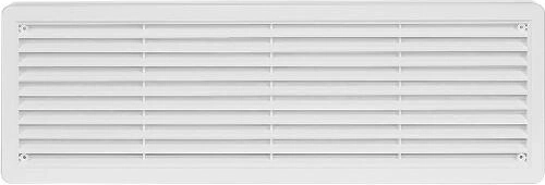 Dverová vetracia mriežka 400 × 130 mm, biela, 2 ks