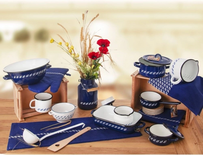 Štýlový modrobiely retro dizajn