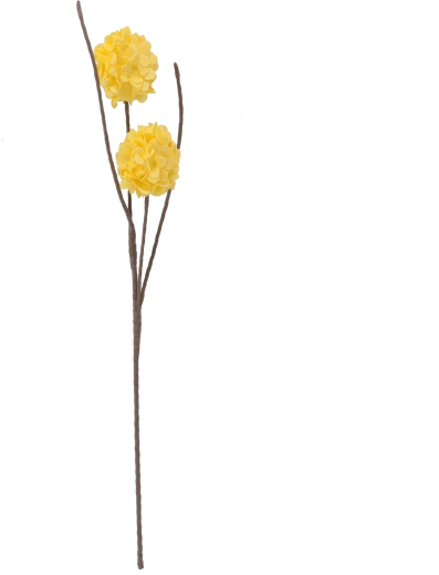 Dekoratívny umelý kvet 78 cm žltý