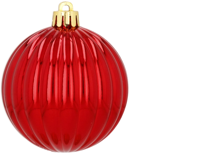 Sada vianočných ozdôb v tube, 30 ks, 7 cm
