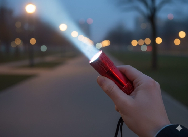 Silné svetlo z 9 LED diód