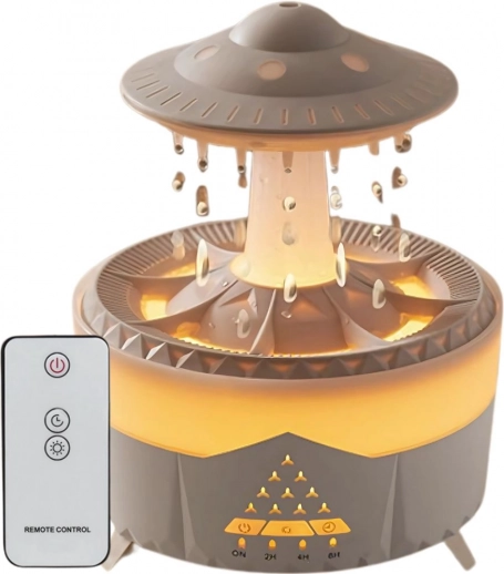 Zvlhčovač vzduchu a aromatický difuzér v tvare UFO