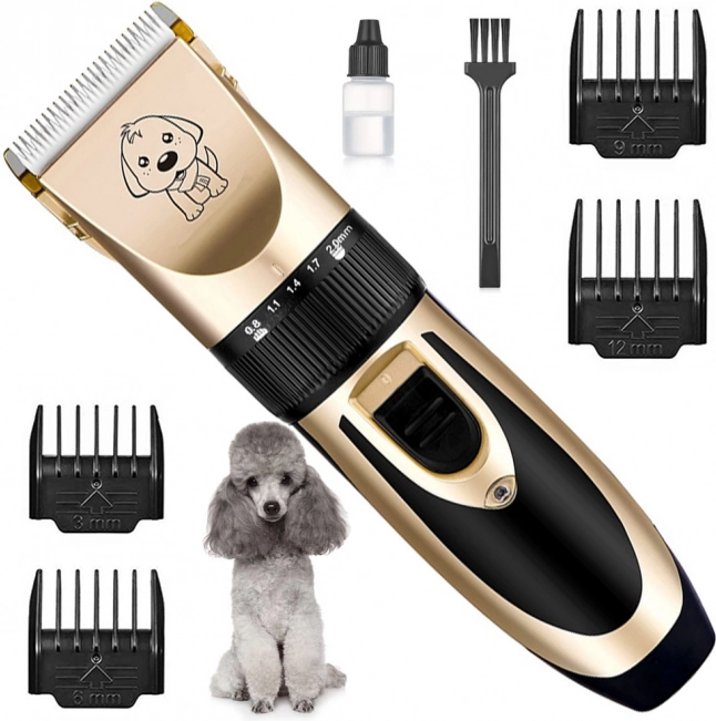 Bezdrôtový strihací strojček pre psy a mačky