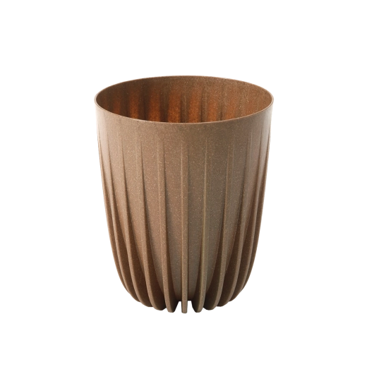 Kvetináč Mira Eco Wood 14,5 cm prírodné drevo