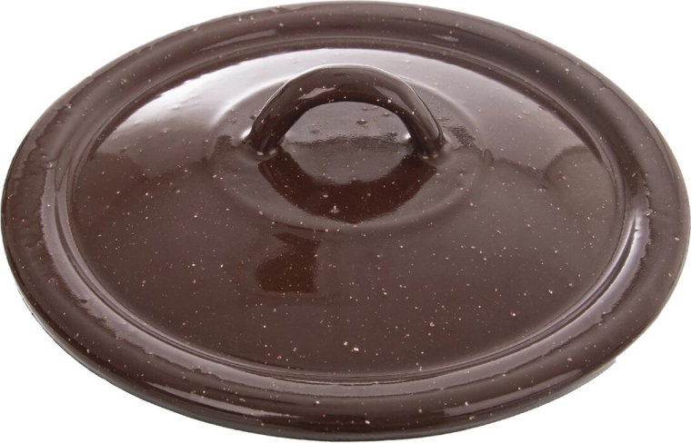Smaltovaná pokrievka Brown 16 cm