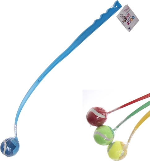 Hračka pre psa – plastový hádzač 68 cm (mix farieb)