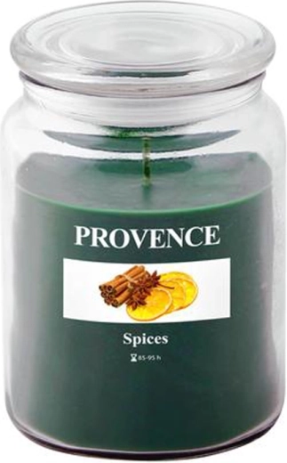 Vonná sviečka v skle PROVENCE korenie 95 hodín