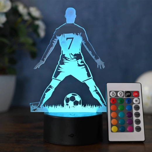 Pôsobivý 3D efekt futbalistu