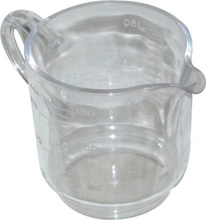 Odměrka 0,15 l z transparentného plastu