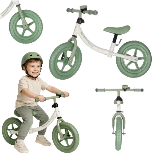 Odrážadlo Trike Fix so zvončekom – zelené