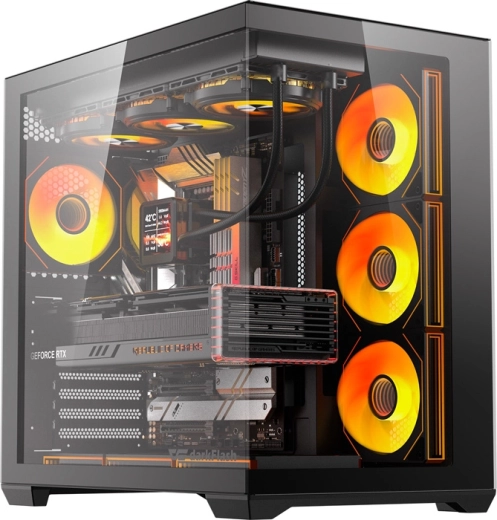 Počítačová skriňa DarkFlash C280 čierna so 7 ventilátormi