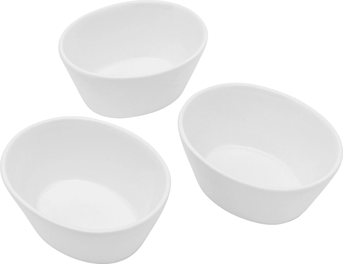 Regular sada 3 porcelánových misiek na dipy 10 cm