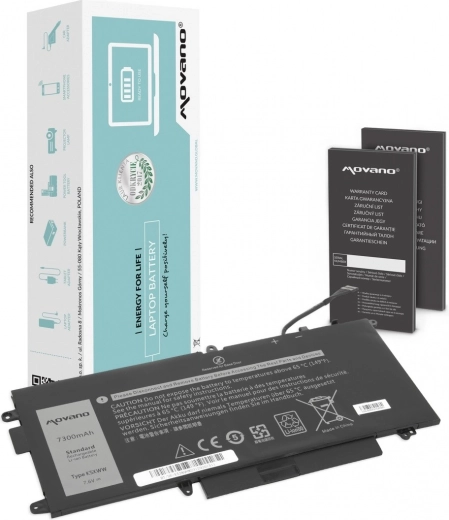 Batéria Movano K5XWW pre Dell Latitude 5289, 7390 2 v 1