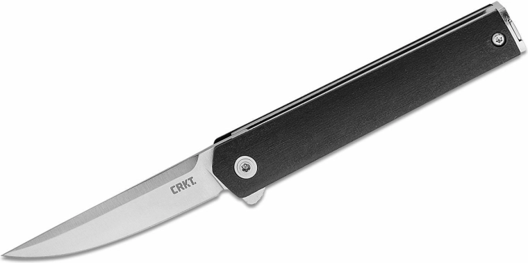 Vreckový nôž CRKT CEO Compact Black, 6,6 cm, čierny, GRN