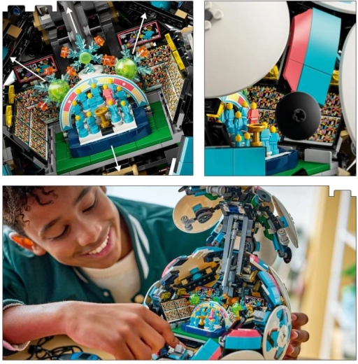 Skrytý miniatúrny štadión s oslavami