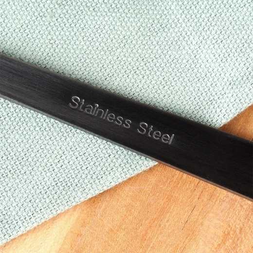 Saténová čierna oceľ pre moderný stôl