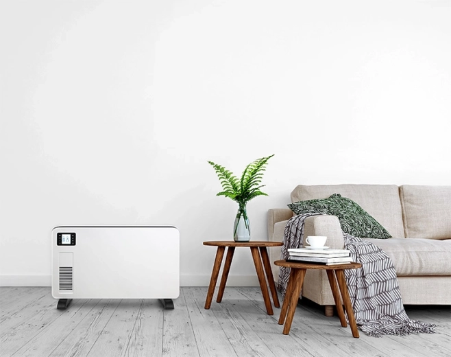 Rýchle vyhriatie vďaka výkonu až 2300 W a ventilátoru