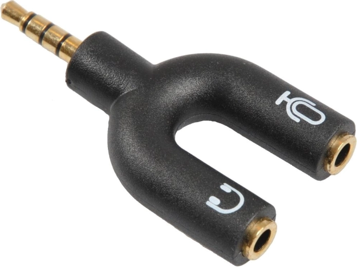 Sencor redukcia 3,5 mm jack 4-pólový na 2× 3-pólový jack