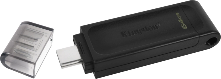 usb-c flash disk kingston datatraveler 70 64 gb usb 3.2 gen 1