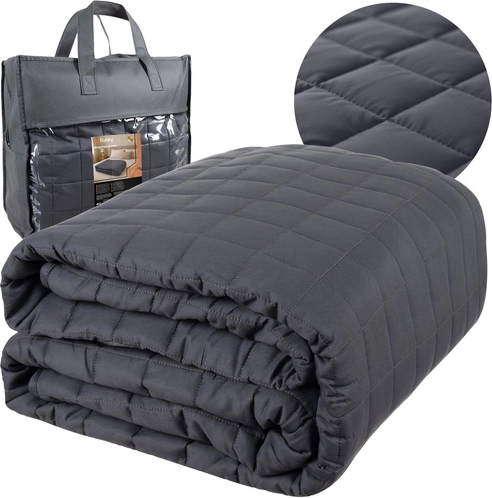 Záťažová prikrývka Ruhhy 200 × 220 cm 10 kg sivá