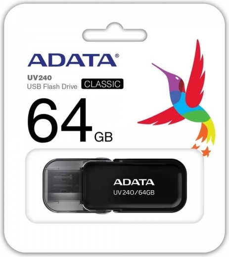 Flash disk ADATA UV240 64 GB USB 2.0 čierny