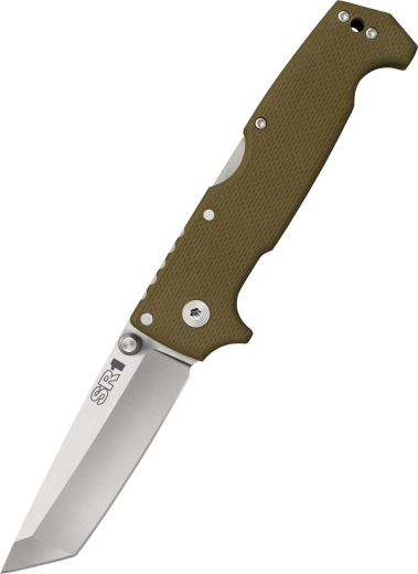 Cold Steel SR1 Tanto – vreckový nôž G10, zelený, čepeľ 10,1 cm