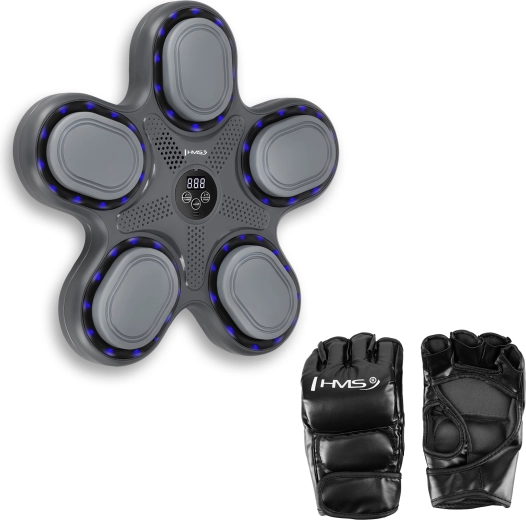 Elektronický boxerský terč HMS TB11 s LED a Bluetooth, vrátane rukavíc