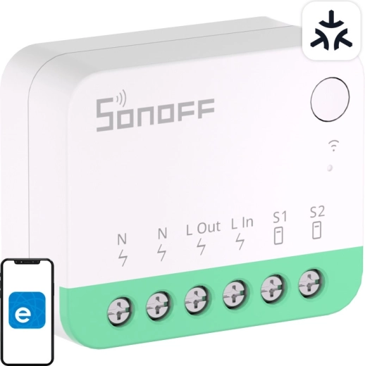 Sonoff minir4m matter inteligentný wi‑fi mini spínač