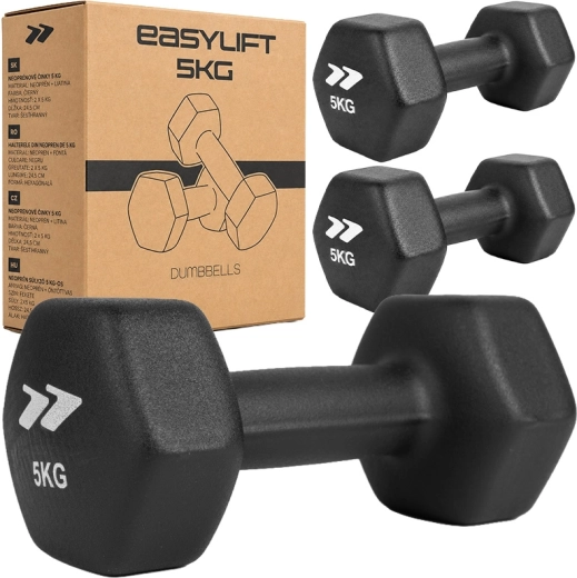 Neoprénové činky EasyLift 2×5 kg