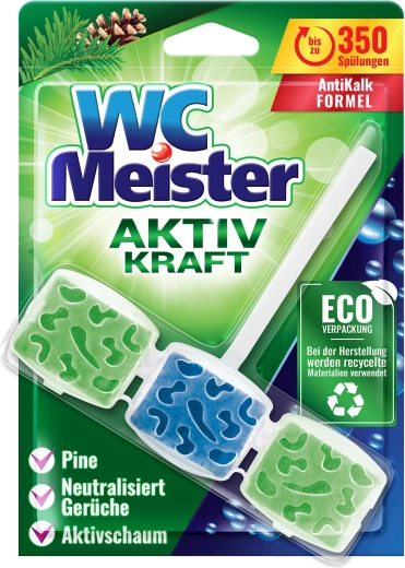 WC blok MEISTER 45 g lesná vôňa, farbiaci