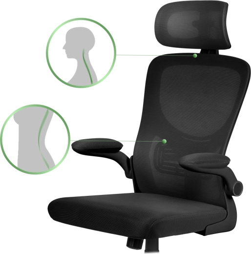 Ergonomická opora chrbta a priedušná mikrosieťovina