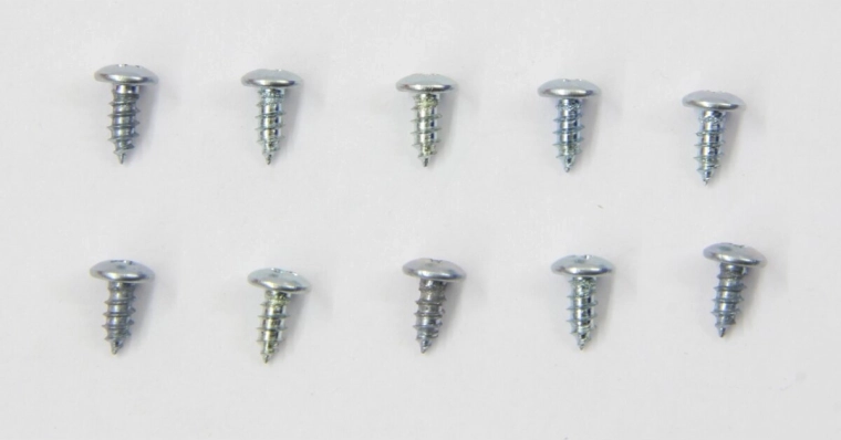 Samovrtné skrutky do plechu M2,9 × 6,5 mm JAMARA, 10 kusov
