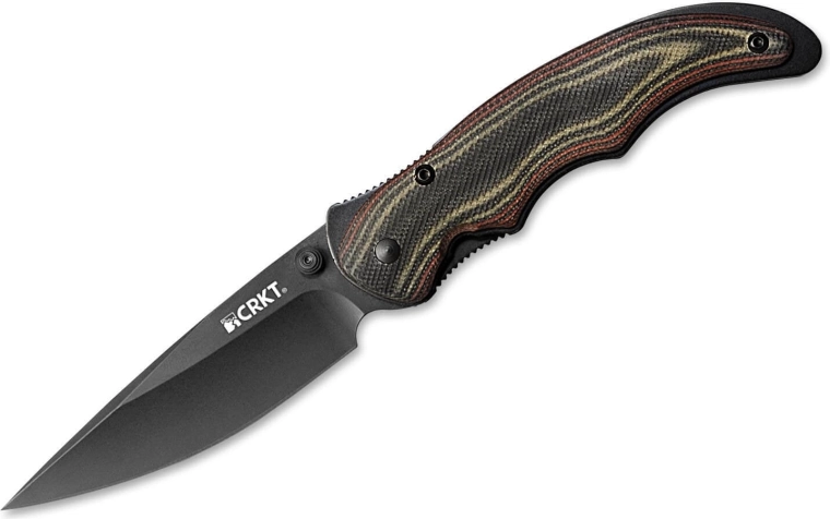 Zatvárací nôž CRKT Endorser Black G10 8,1 cm