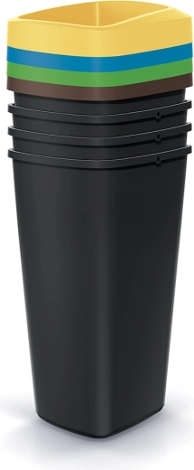 Sada košov na triedený odpad Compacta Q Drop 4×25 l