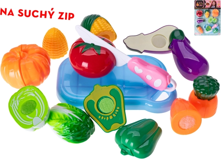 Sada ovocia a zeleniny na suchý zips, 16 ks
