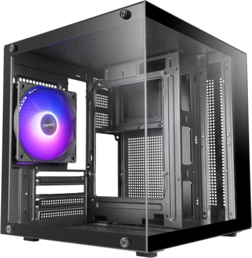 Mars Gaming MC-CUBE microATX skrinka čierna s ARGB ventilátorom