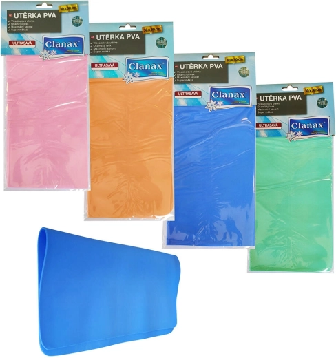 Ultrasavá PVA utierka 30 × 30 cm – mix farieb