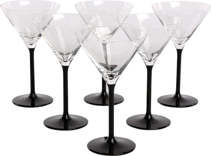 Onyx súprava 6 pohárov na martini 260 ml