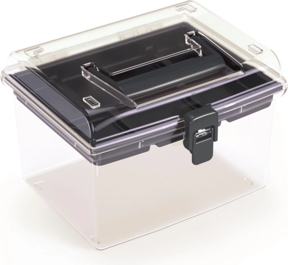 Plastový organizér s priehľadným vekom 195 × 174 × 135 mm NUF HIGH