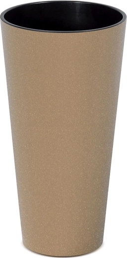 Kvetináč Tubus Slim Eco Wood 30 cm s vložkou – naturo