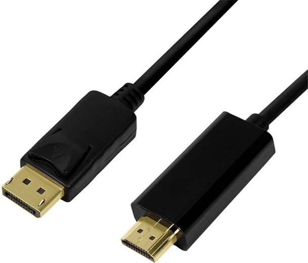 Kábel LogiLink DisplayPort 1.2 na HDMI 1.4, 2 m, čierny