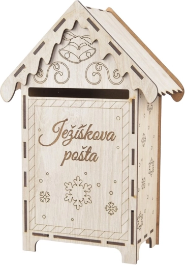 Drevená poštová schránka pre Ježiška