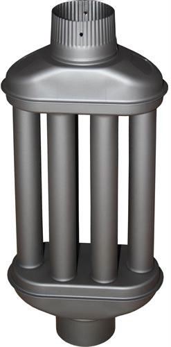 Výmenník tepla do dymovodu 120 × 550 mm antracit
