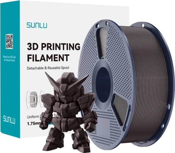 Filament Sunlu PLA+ 2.0 pražený gaštan