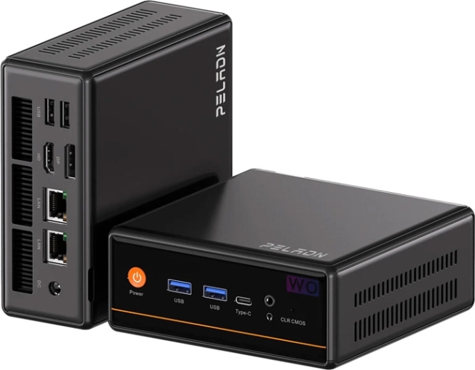 Mini PC Peladn WO4 s procesorom AMD Ryzen 5 5600H, 16 GB RAM a 512 GB SSD