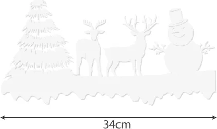 Veľkosť dekorácie 34 cm